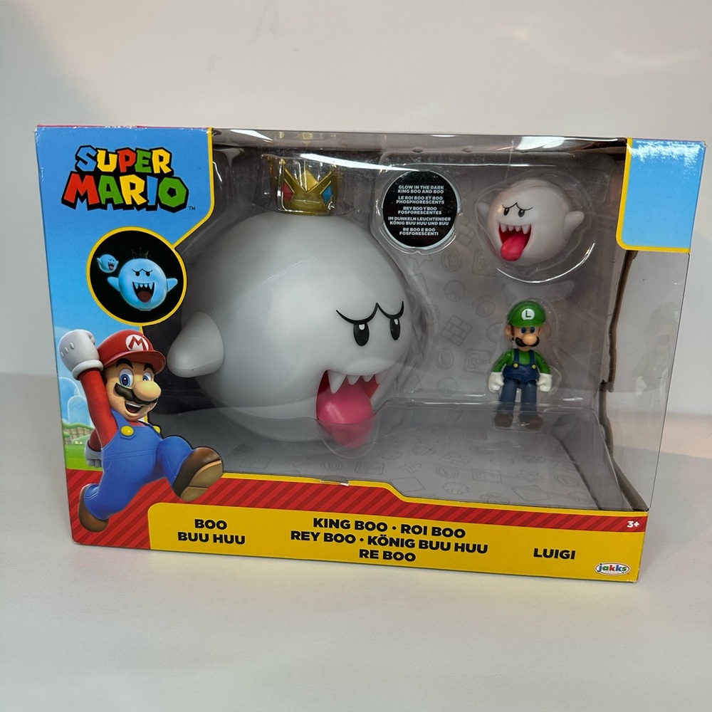 Nintendo Super Mario King Boo and Luigi Action Figure Set